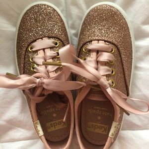keds kids x kate spade glitter sneakers